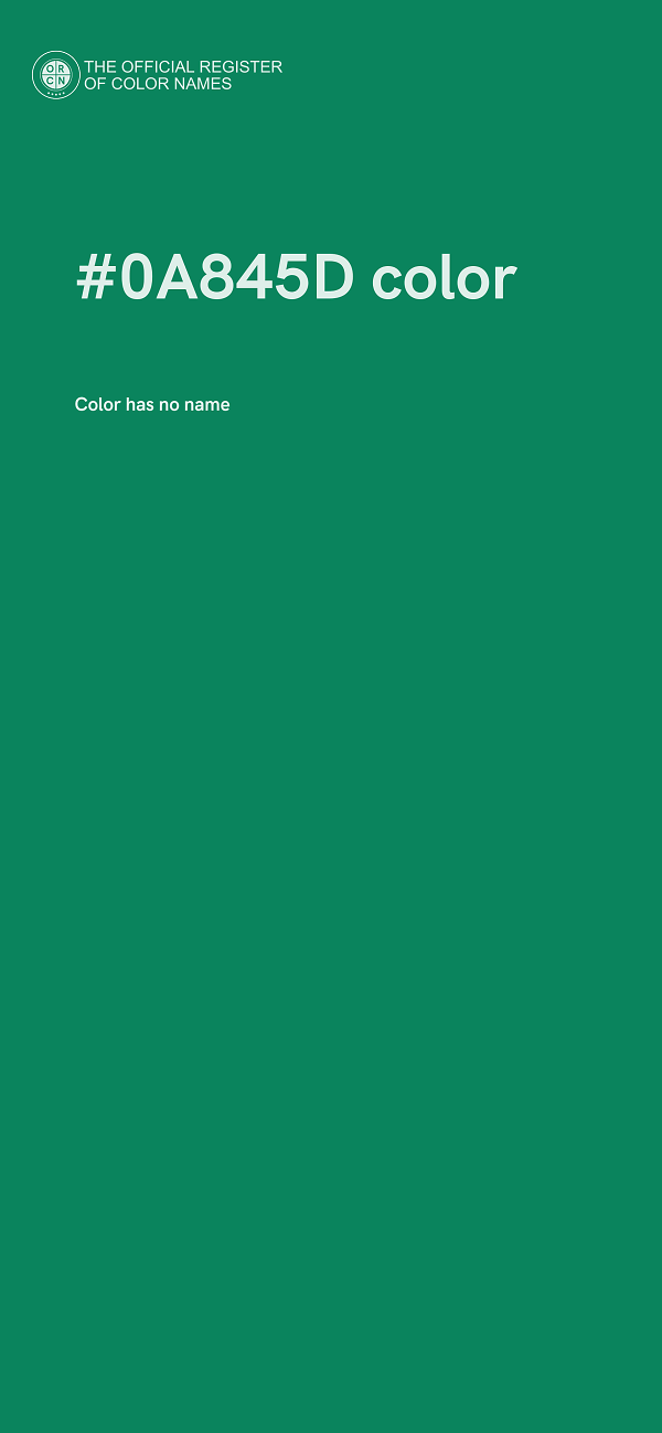 #0A845D color image