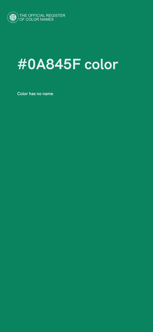 #0A845F color image