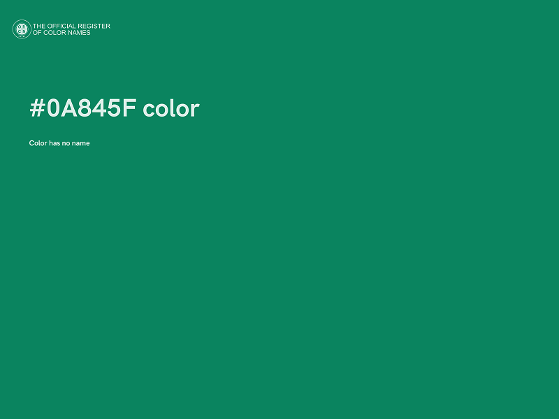 #0A845F color image