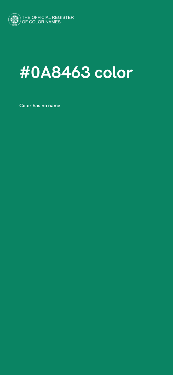 #0A8463 color image