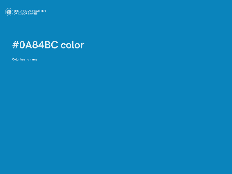 #0A84BC color image