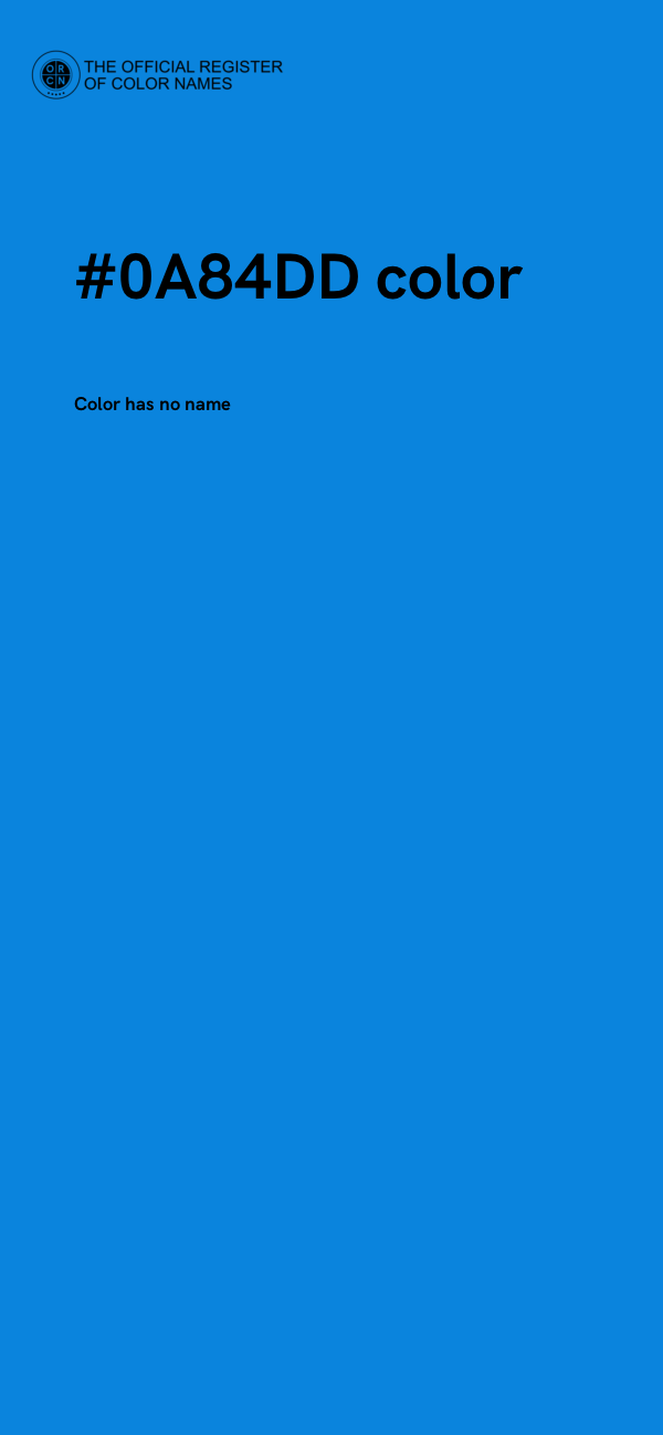 #0A84DD color image