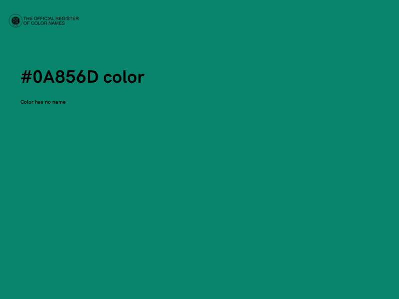 #0A856D color image
