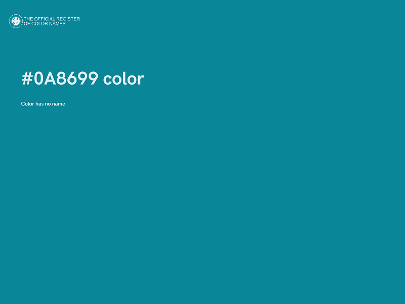 #0A8699 color image