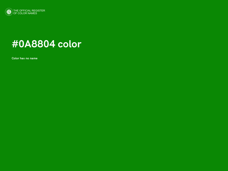 #0A8804 color image