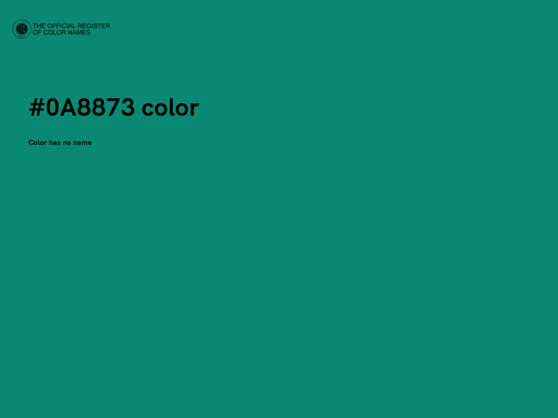 #0A8873 color image