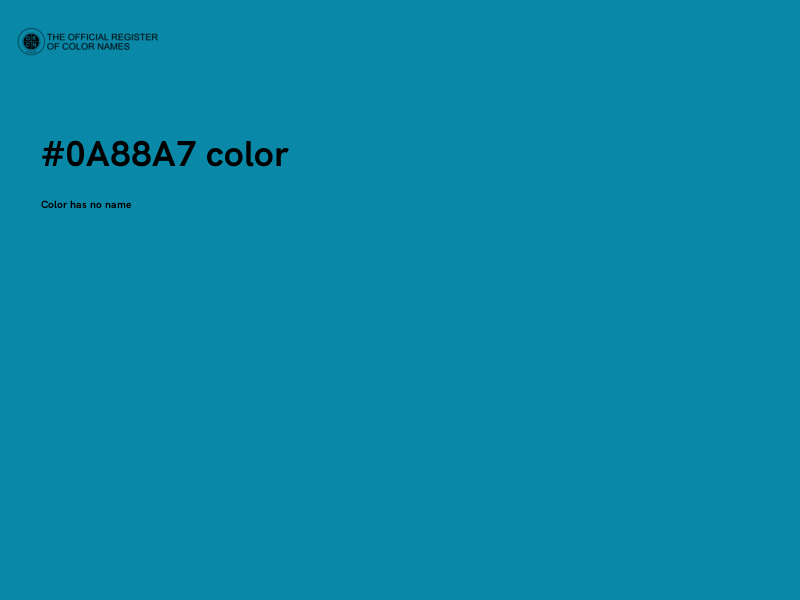 #0A88A7 color image