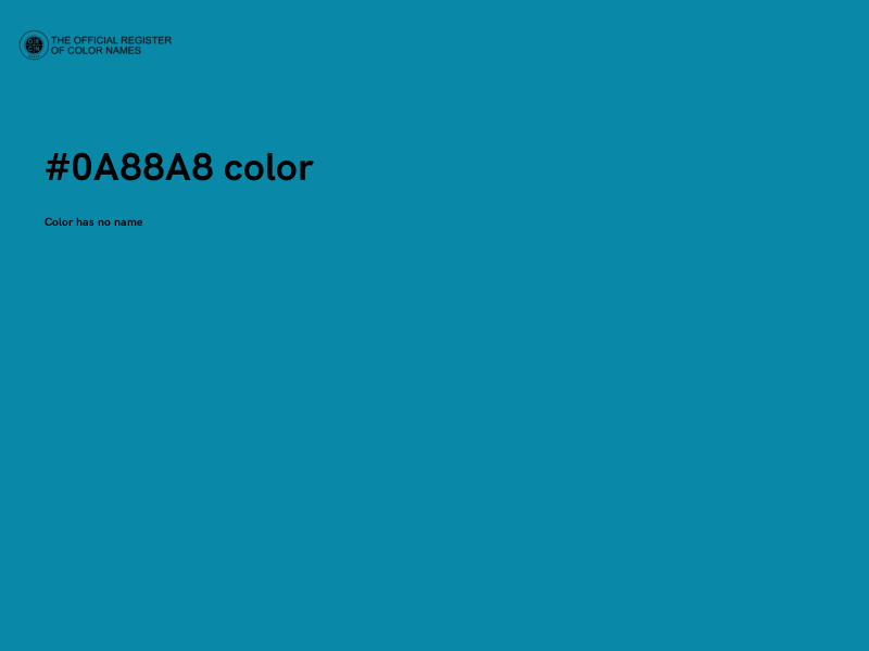#0A88A8 color image