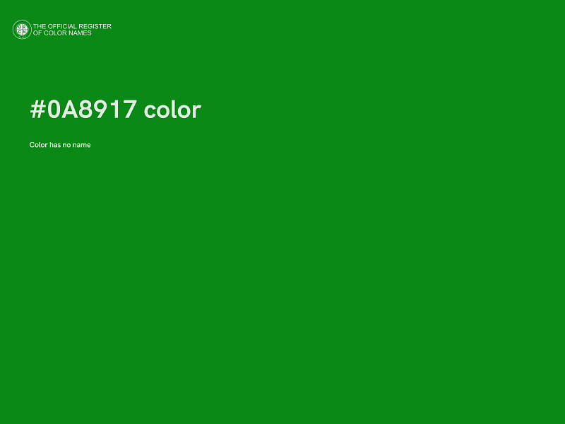 #0A8917 color image