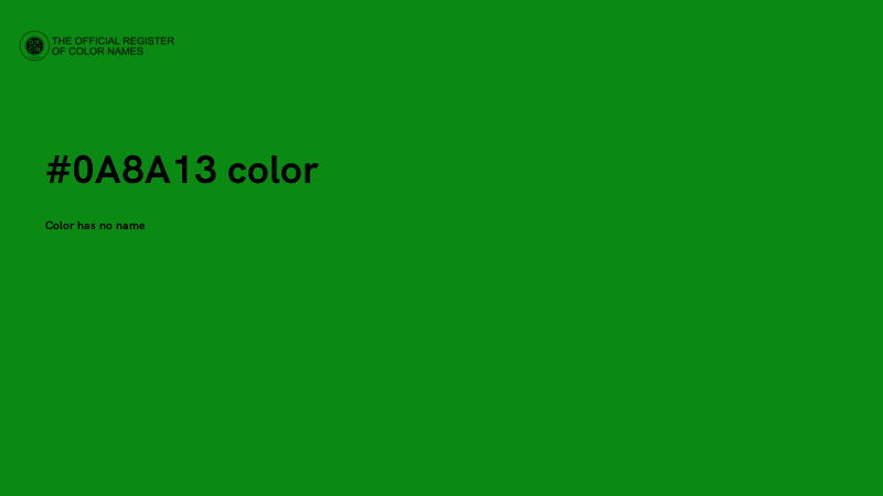 #0A8A13 color image