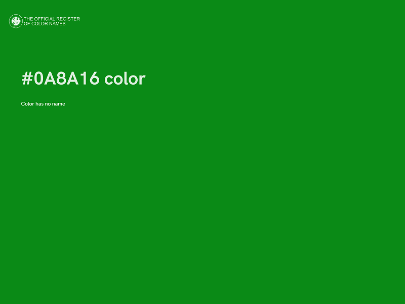 #0A8A16 color image
