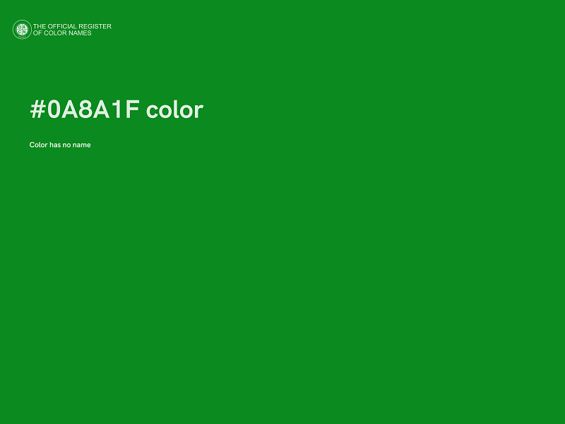 #0A8A1F color image