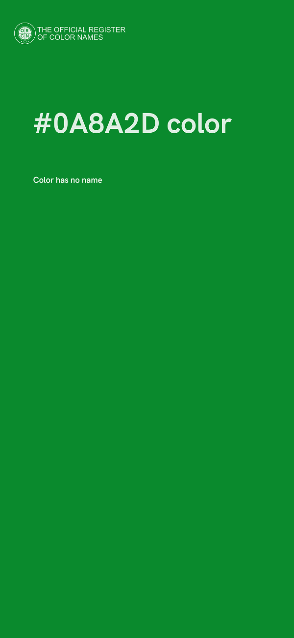#0A8A2D color image