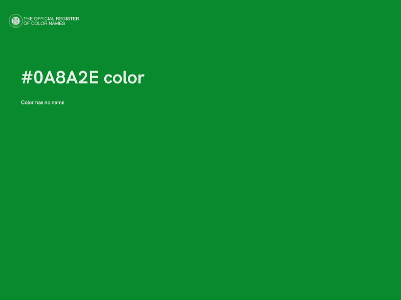 #0A8A2E color image