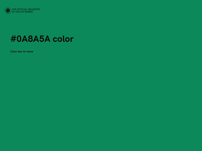 #0A8A5A color image