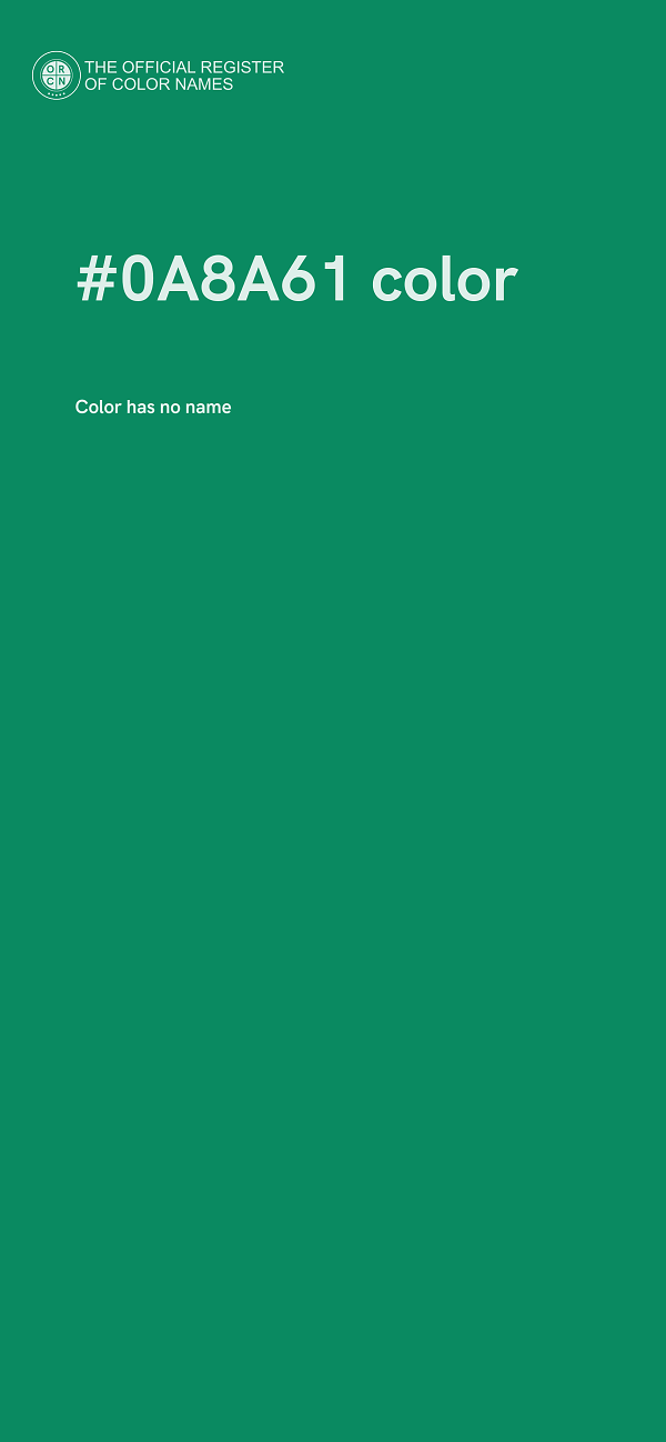 #0A8A61 color image