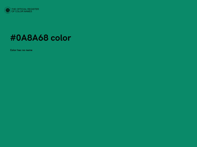 #0A8A68 color image