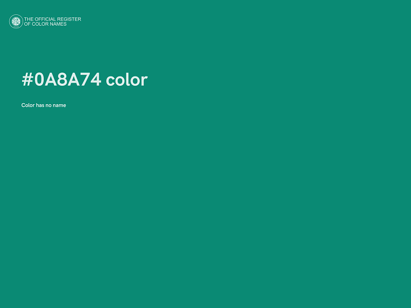 #0A8A74 color image