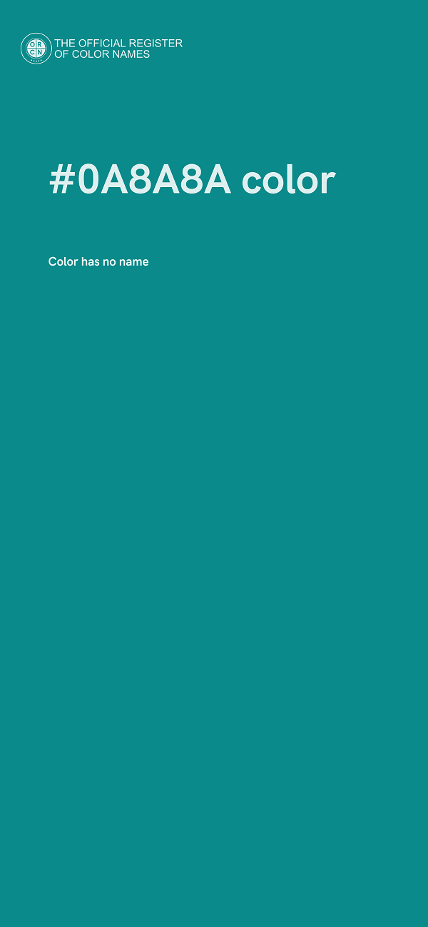 #0A8A8A color image