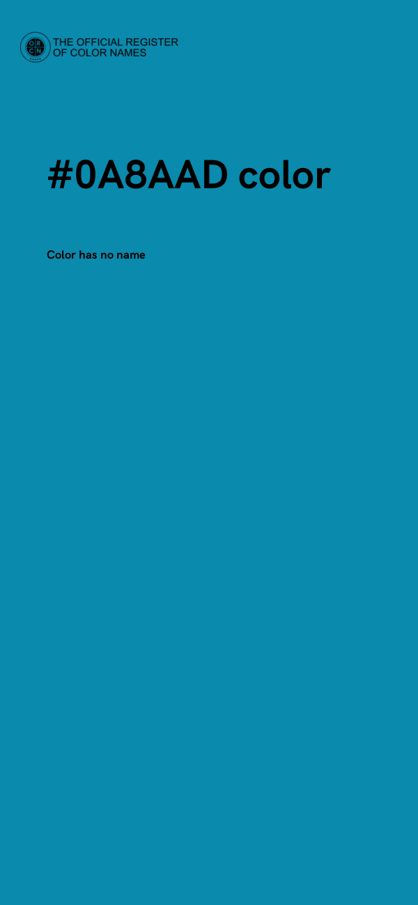 #0A8AAD color image