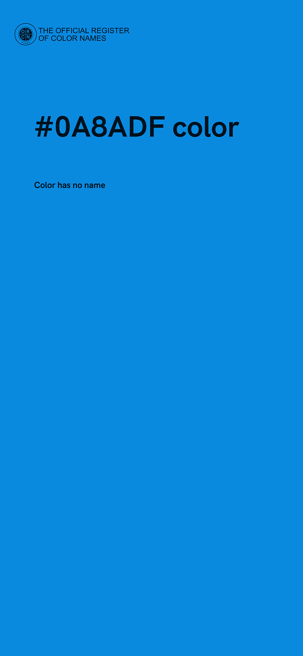 #0A8ADF color image