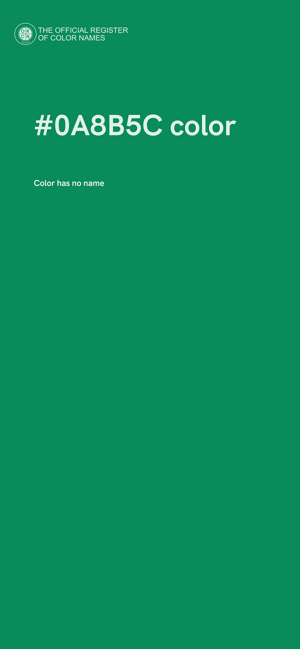 #0A8B5C color image
