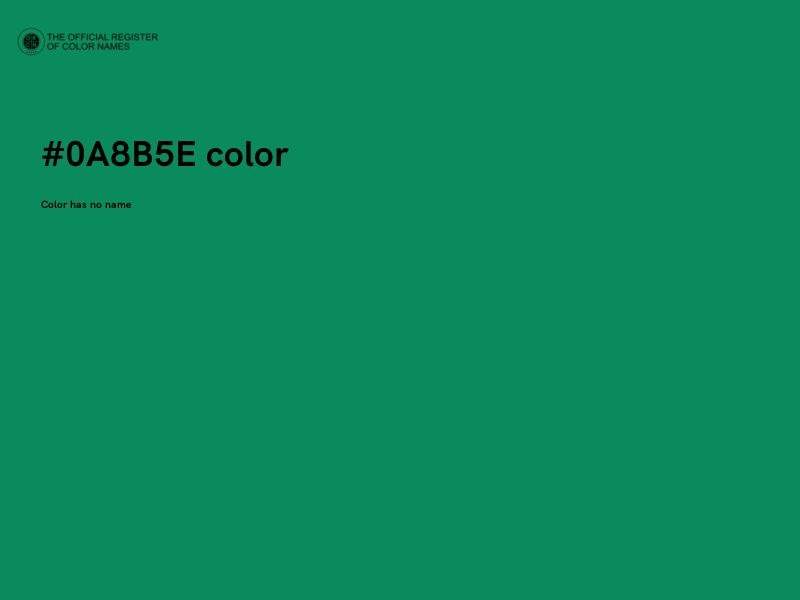 #0A8B5E color image