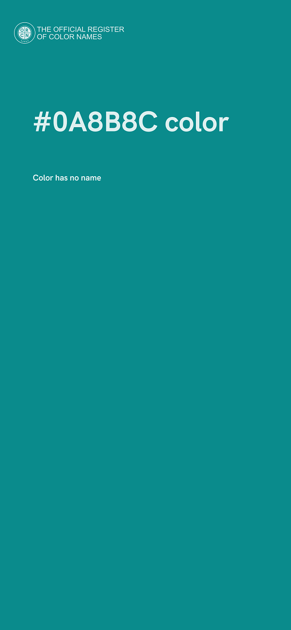 #0A8B8C color image