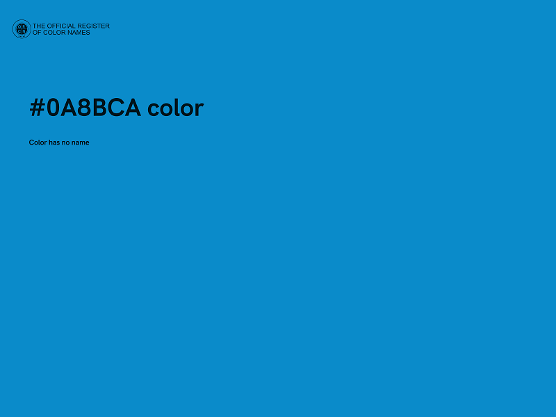 #0A8BCA color image