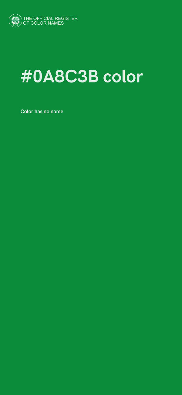 #0A8C3B color image