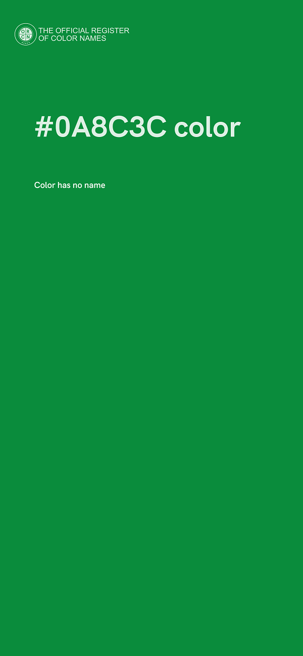 #0A8C3C color image