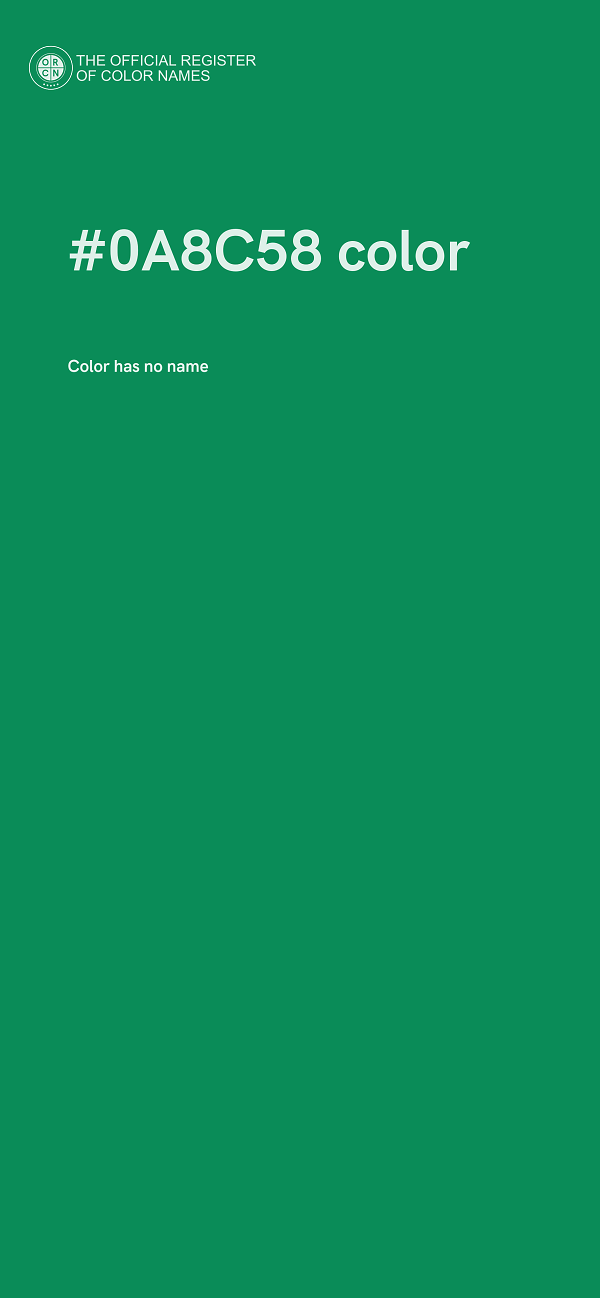 #0A8C58 color image