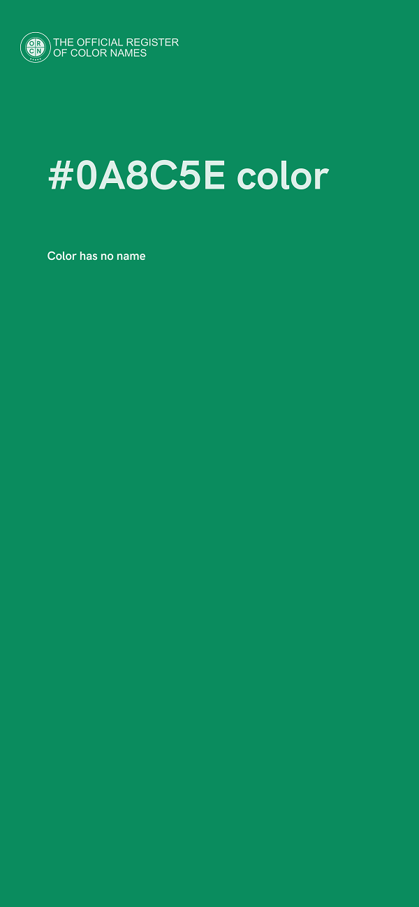 #0A8C5E color image