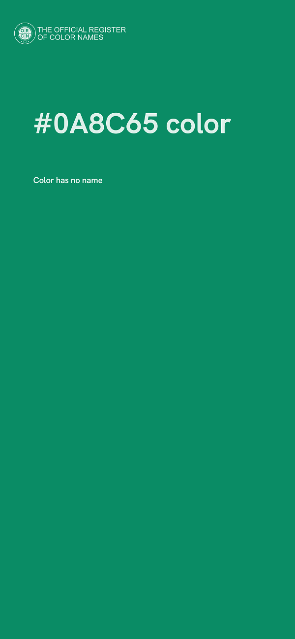 #0A8C65 color image