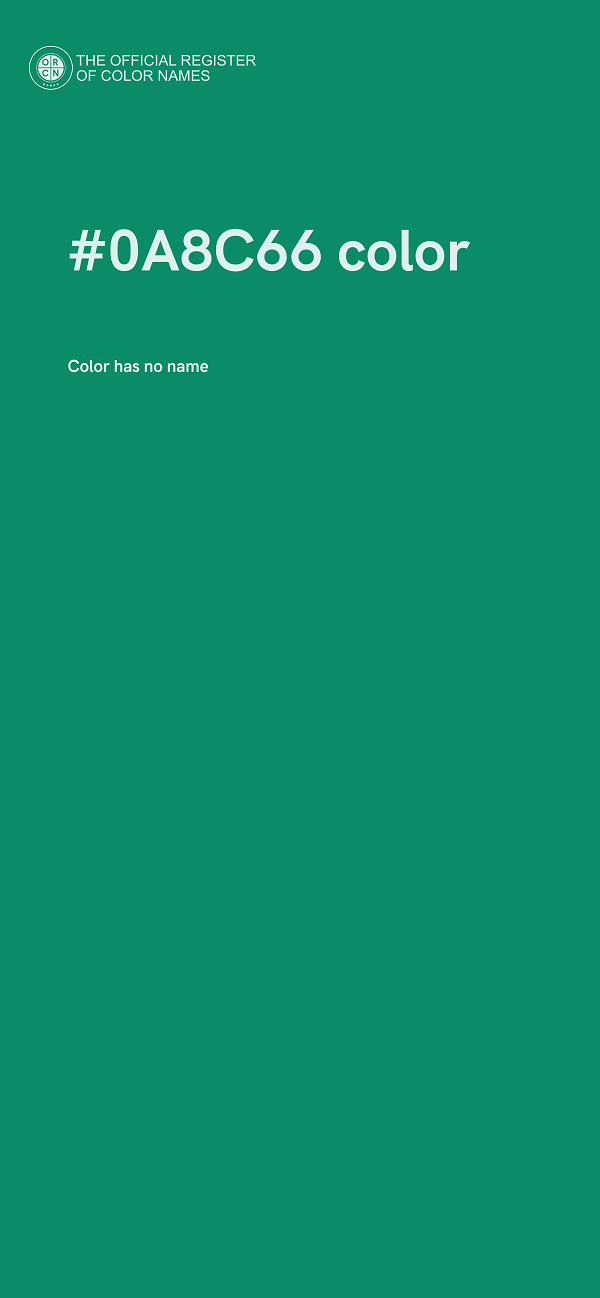 #0A8C66 color image