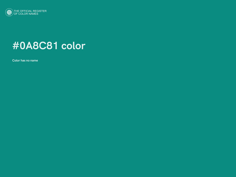 #0A8C81 color image