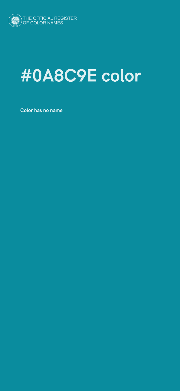 #0A8C9E color image