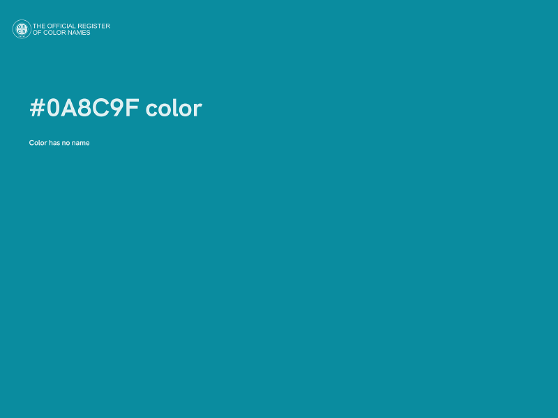 #0A8C9F color image