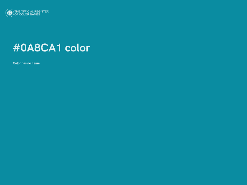 #0A8CA1 color image