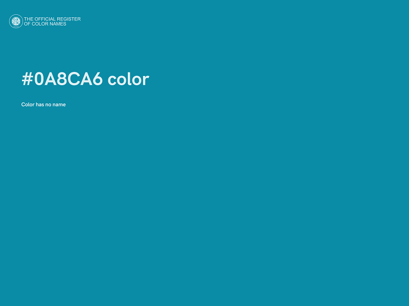 #0A8CA6 color image