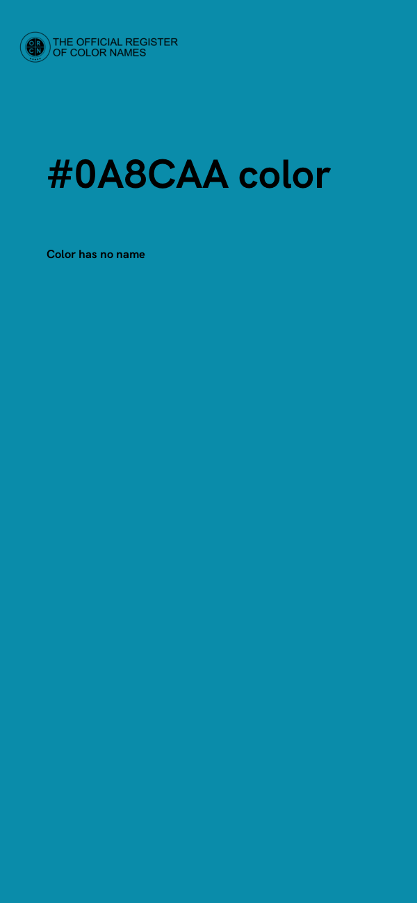 #0A8CAA color image