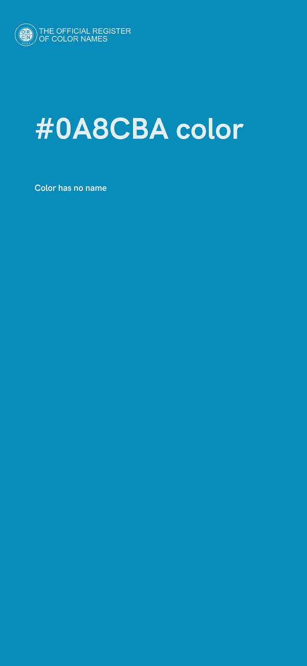 #0A8CBA color image
