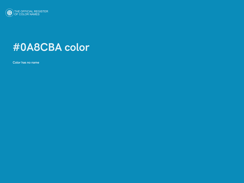 #0A8CBA color image