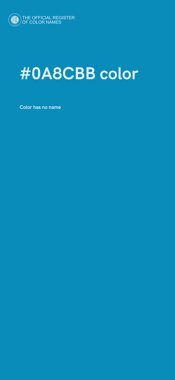 #0A8CBB color image