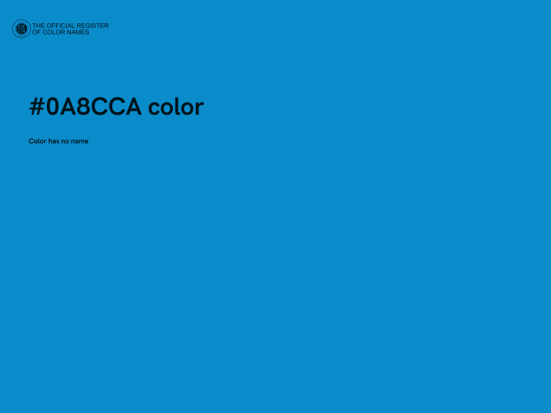 #0A8CCA color image