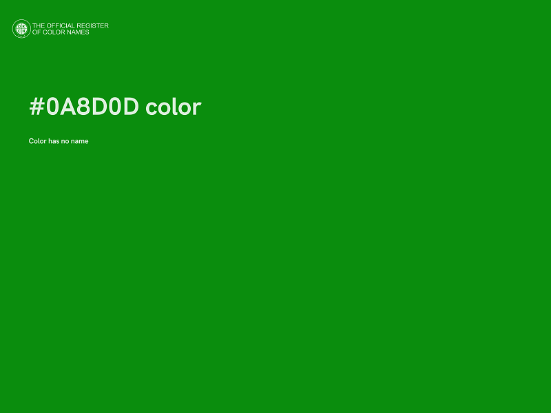 #0A8D0D color image