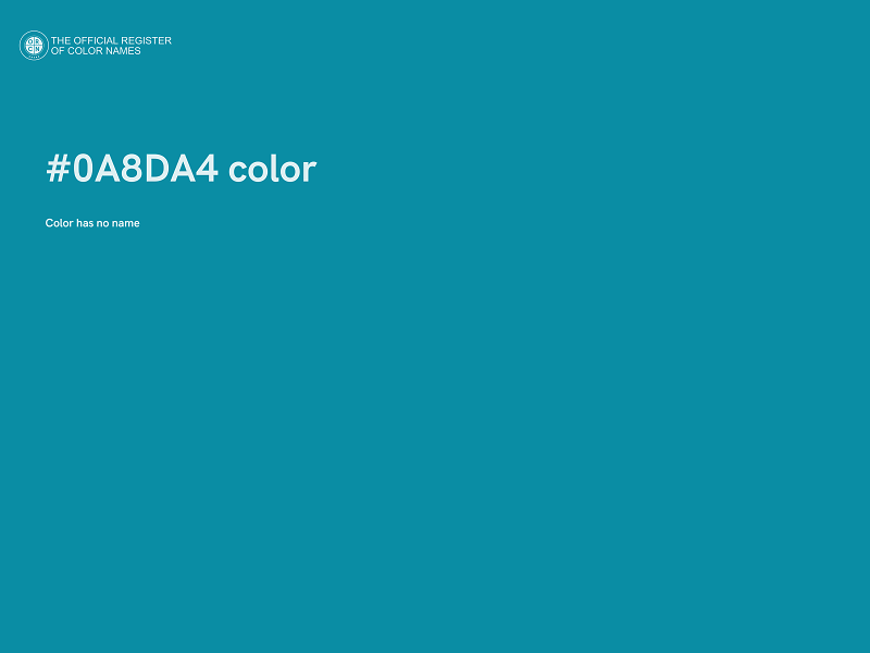 #0A8DA4 color image