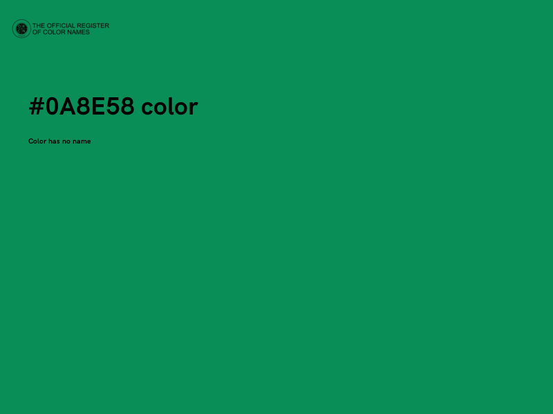 #0A8E58 color image