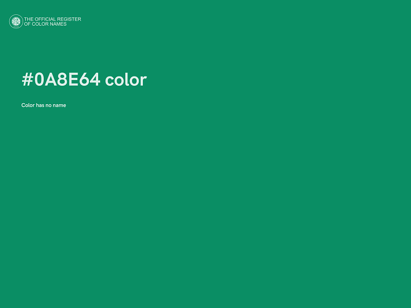 #0A8E64 color image