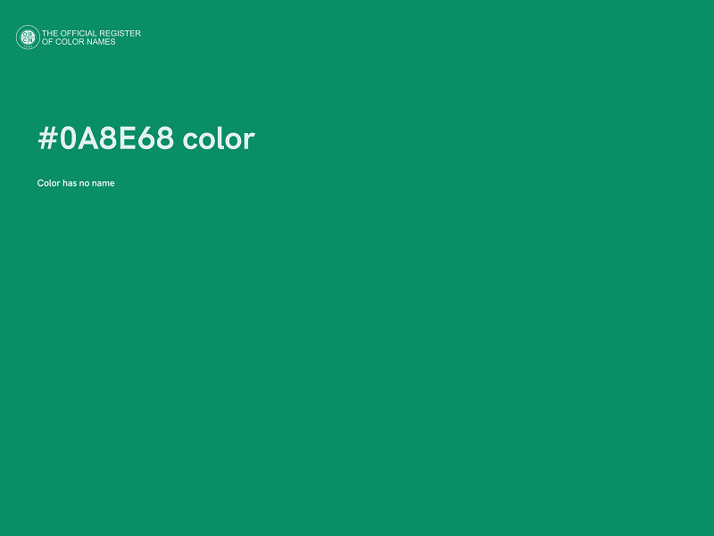 #0A8E68 color image